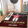 Manchester Customizable Name Area Rug Perfect for Dormitory Balcony Entryway Study room Anti-slip Rug Anime Office Decor