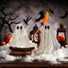 Sequin Fabric Ghost Tabletop Decor Halloween Shiny Ghost Figurine for Halloween Bedroom Desktop Home Decor