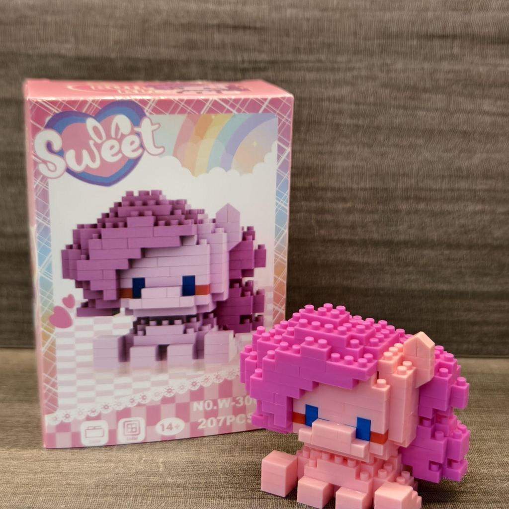 Трансграничный конструктор «Мультяшная кукла Пони», совместимый с Lego для развивающей игры и подарков для девочек