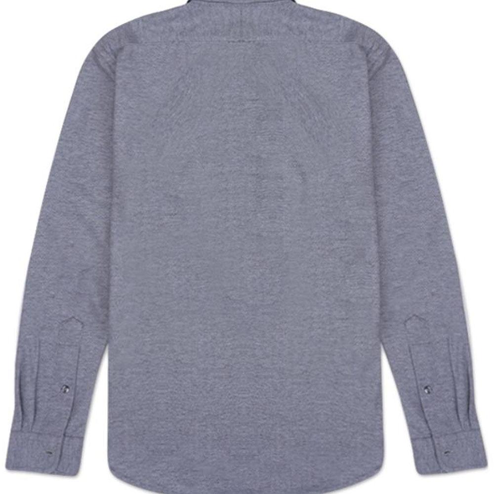 Polo Ralph Lauren Pattern Вышитый воротник с длинным рукавом Рубашка мужская Серая 710718721-011