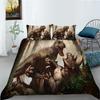 Dinosaur Series Polyester Bedding Two Or Three-Piece 3D Digital Printing