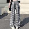 Blue Plaid Pants for Women In Spring and Summer New High-waist Straight-dial Drooping Lazy Style Loose Casual Wide-leg Pants