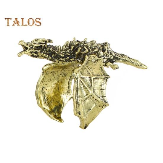 Кольцо с драконом в стиле ретро, хип-хоп, рок, ювелирное украшение на палец, черное кольцо с драконом на годовщину, день рождения, рождественский подарок