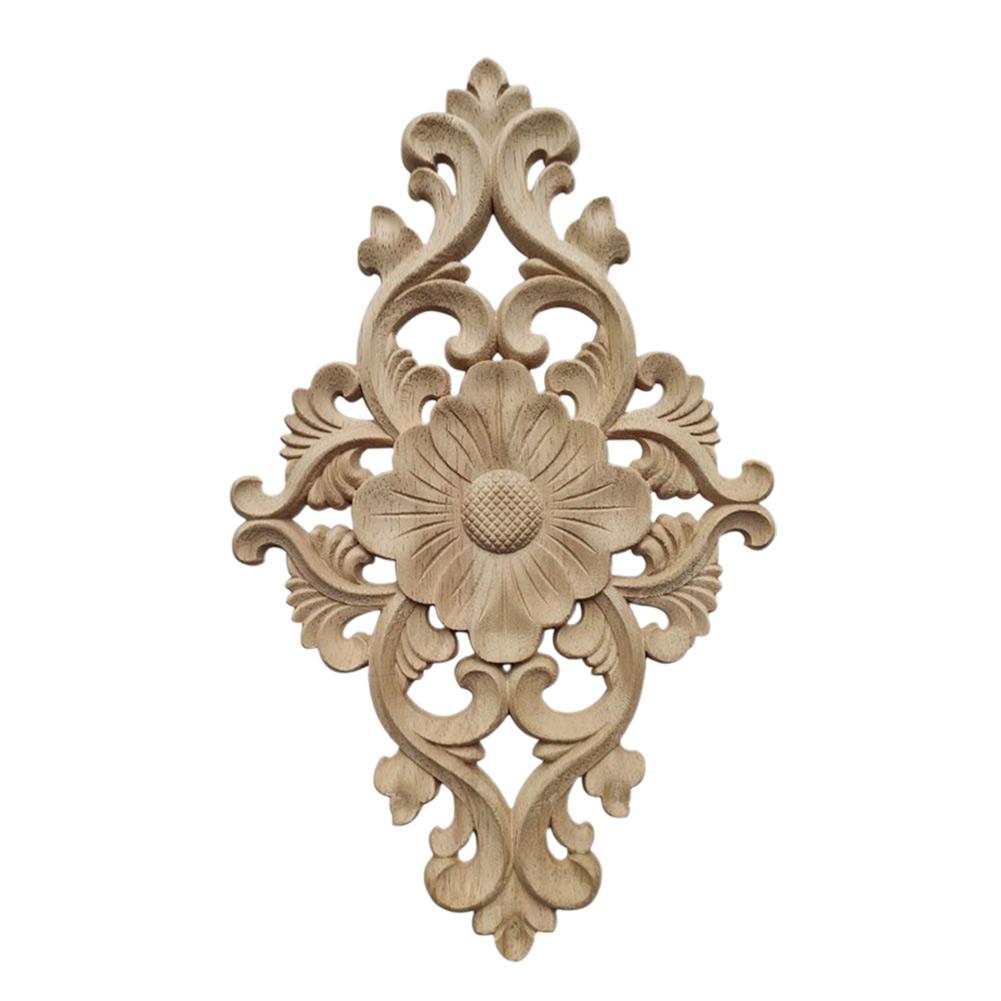 Door Cabinets Applique Wood Carving Elegant European Style European Carving
