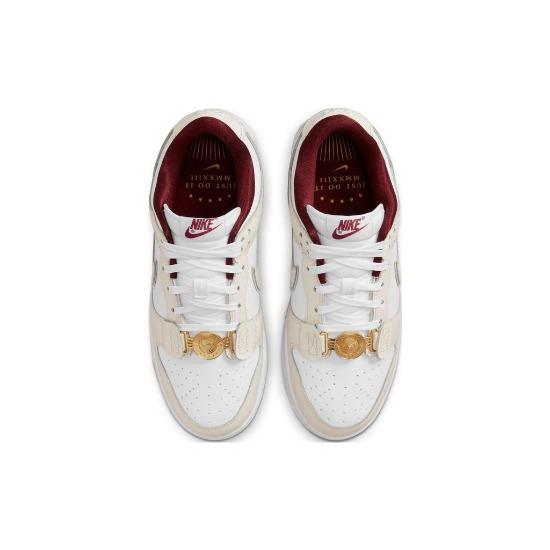 Nike Женские кроссовки Dunk Low SE Sisterhood белые Team-Red Photon-Dust DV1160-100