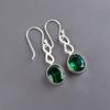 Chrome Diopside Gemstone 925 Sterling Silver Jewelry Handcrafted Earrings 1.60" EE-12-4
