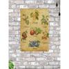 Vintage Fruits Metal Wall Art 20x30cm, Retro Kitchen Decor Sign