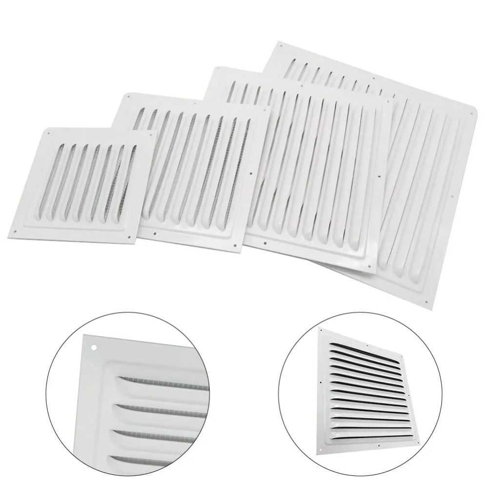 Heating Cooling Vents Plate Air Vent Grille Aluminum Alloy Insect Screen Cover Ventilation Cover