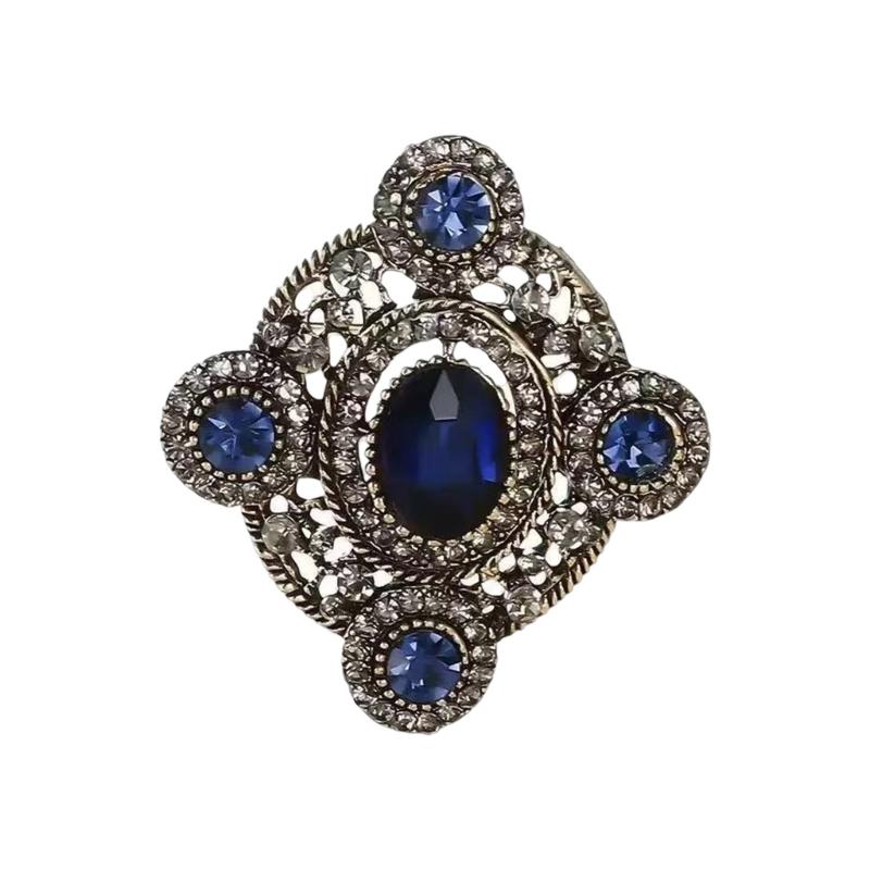 Блестящая брошь-булавка со стразами, бантом, сердцем, овальная, в ретро-дизайне, легкий значок для платьев, пальто и костюмов