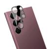 For Samsung Galaxy S23 Ultra Camera Lens Protector WANLONFENG HD Full Black Silk Printed Lens Film