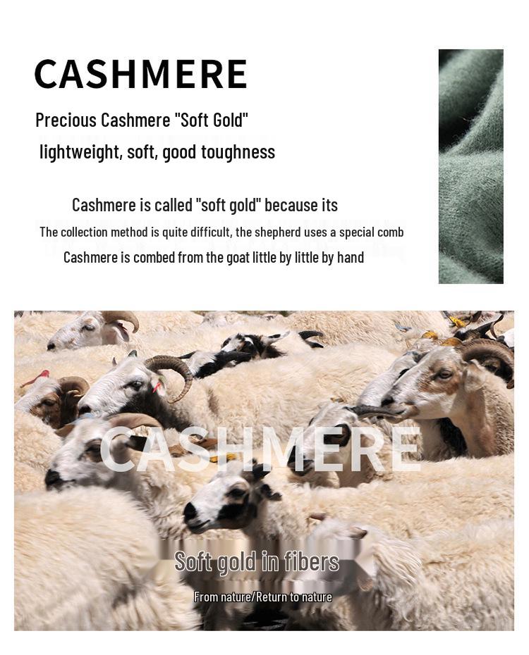 Мужской осенне-зимний пуловер из шерсти и кашемира, полувысокая горловина, однотонный, большого размера