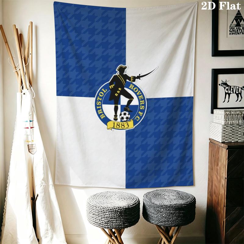 Bristol Rovers fc Wall Tapestry Aesthetic Wall Hanging Printed Fabric Blanket Decorative Tapestries for Bedroom Living Room Home Decor