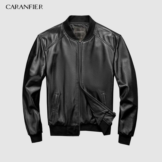 Брендовая бейсбольная куртка из натуральной кожи, мужская одежда, мотоциклетные черные кожаные куртки