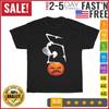 Funny Namaste Skeleton Yoga Skull Halloween Pumpkin Peace T Shirt Men Women NEW
