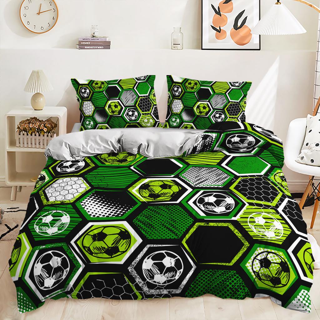 Quilt Cover Three-Piece Kit Football Sports Digital Printing Bedding