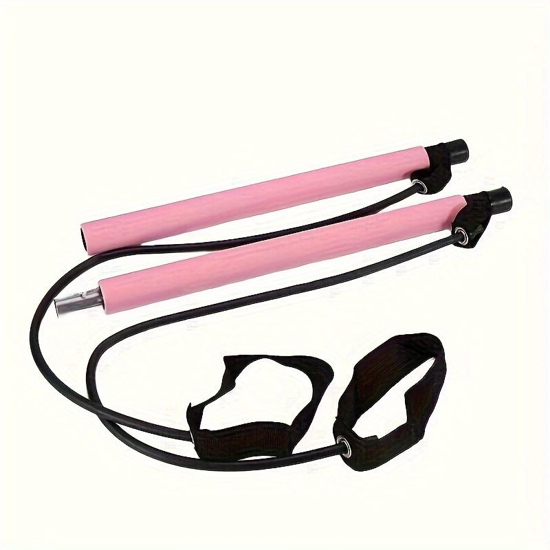 1pc Pilates Bar Kit With Resistance Bands, Stainless Steel Exercise Stick, For Women & Men, Home Gym Workouts Squat Yoga Pilates & Body Shaping