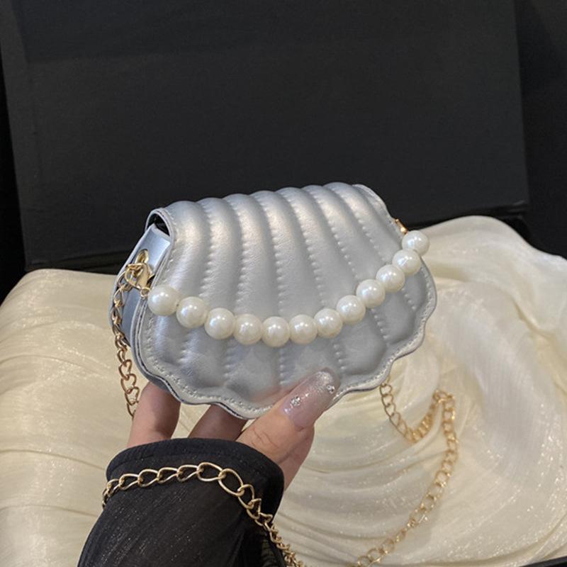 Нишевая сумка-ракушка 2025 лето новая сумка женская мода простая сумка через плечо повседневная сумка-мессенджер