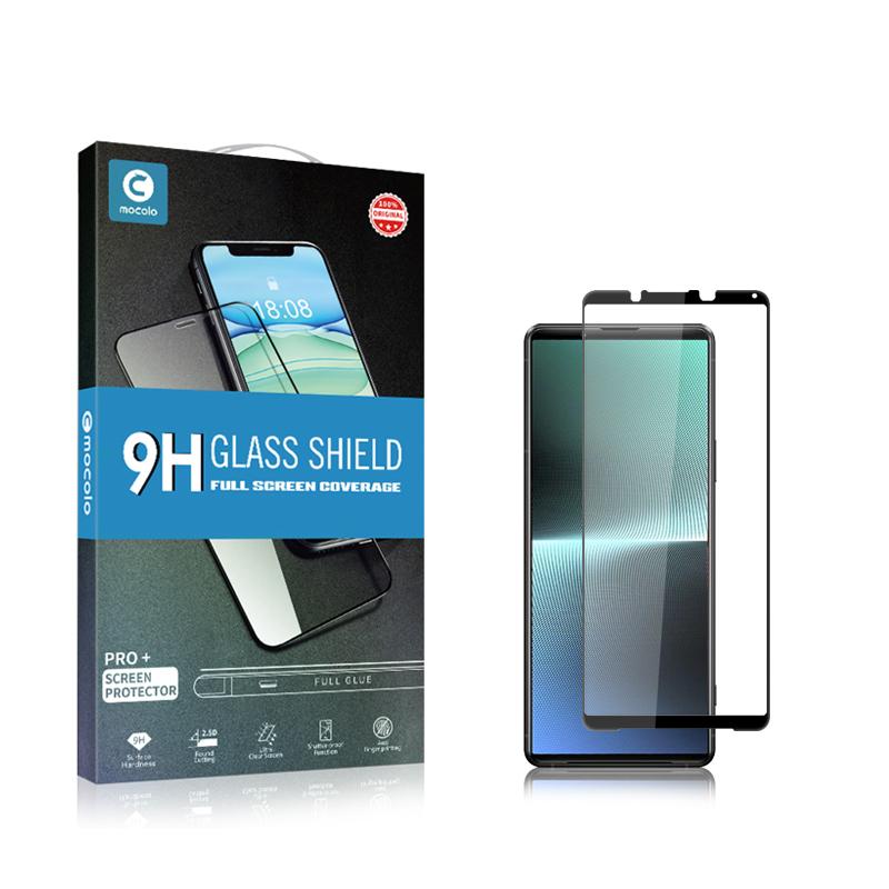 MOCOLO Для Sony Xperia 1 V Протектор экрана с шелкографией Полное покрытие HD Закаленное стекло