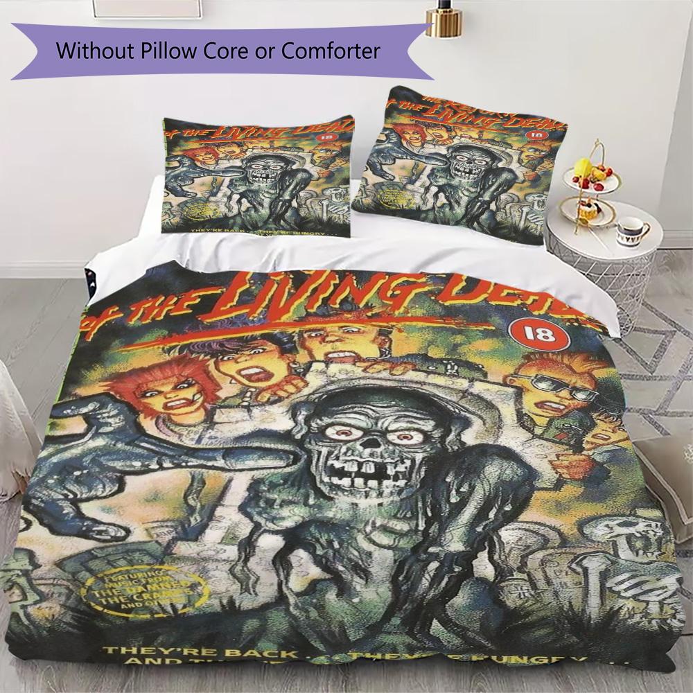 Return of the Living Dead Pattern Bedding,Quilt Set Quilt Cover Pillowcase Home Birthday Gift (1*duvet cover+2*pillowcase,without core)SSJT0917330