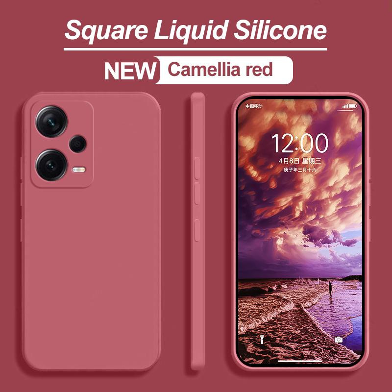 Для Redmi Note 12 Pro Чехол Квадратный жидкий силиконовый чехол для телефона Xiaomi Redmi Note 12 Pro Plus Note12Pro 4G Note12 Pro Мягкий чехол