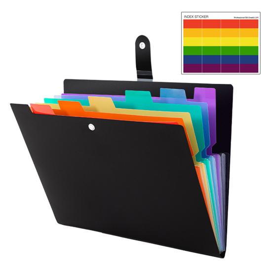 Расширяющиеся папки для файлов, 3 шт., большая емкость, 7 сеток, многоразовые, легкие, размер А4, папка для файлов, органайзер для документов