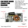 Плата драйвера светодиодов DC 9-63V для автомобильных фар, рабочих огней, модуль вождения. Одноламповый дизайн поддерживает функции ближнего и дальнего света.
