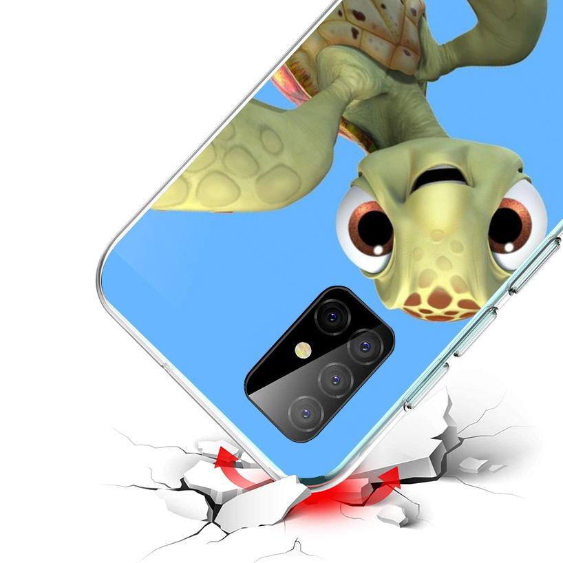 Мультяшная Морская Черепаха Чехол для Телефона Samsung Galaxy A12 A22 A32 A52 A72 A02S Чехол для Телефона Note 20 Ultra 10 S10 Plus A5