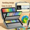 Stackable Soft Tip Acrylic Marker Set with Storage Bag for Kids