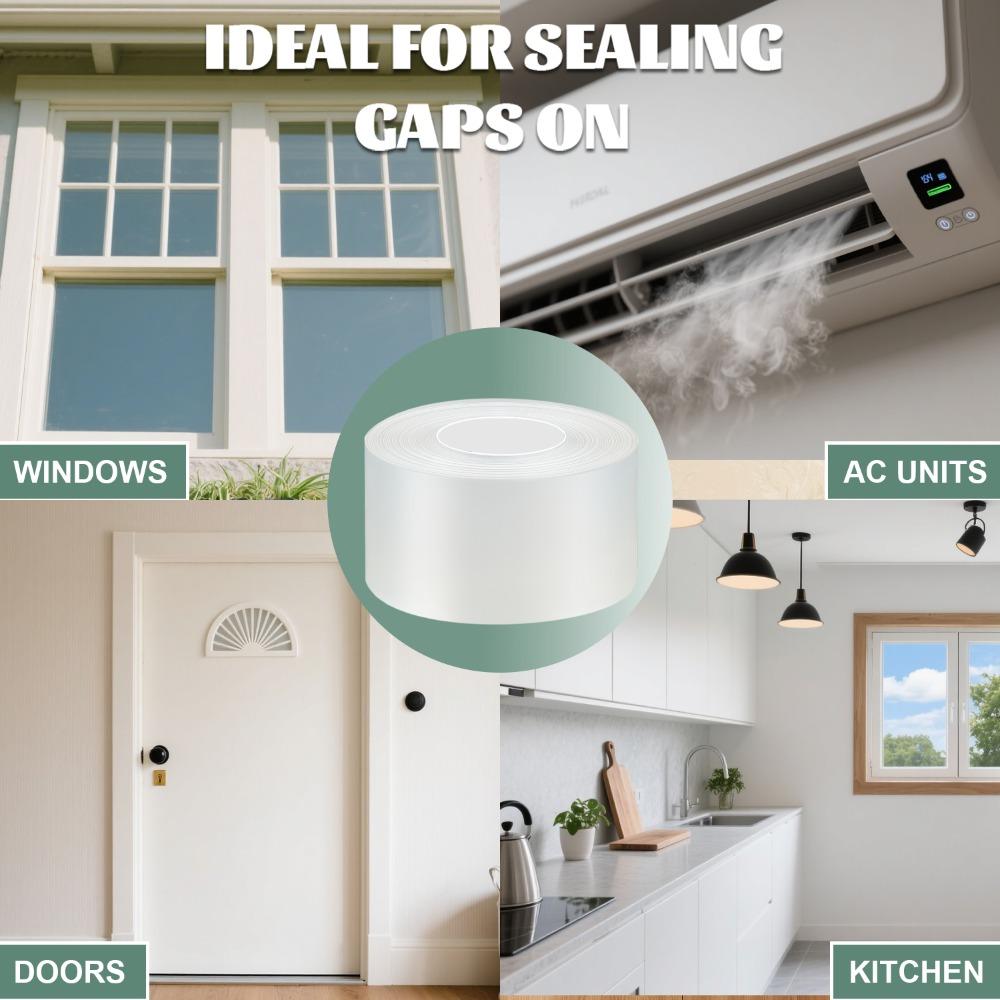 Nano Single-sided Tape Windproof Tape For Doors And Windows, Gap Sealing Strip, Strong Traceless Windshielding Tape