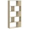 Bookshelf 5 Shelves Sonoma Oak Finish 80.5 x 23.5 x 162.5 cm Particleboard