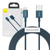 Baseus Superior Series USB To Lightning Cable, 2.4A, 2M (Blue)