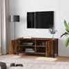 VidaXL Meuble TV avec portes chêne fumé 102x35x45 cm bois d'ingénierie 826292