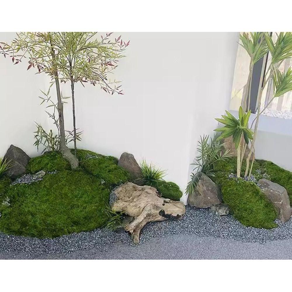 1 комплект украшений Микроландшафт Имитация мха для горшечных растений Искусственная трава Искусственный зеленый мох
