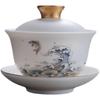 Chaxun Ceramic Enamel San Cai Gaiwan Set