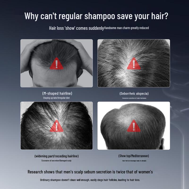 Три Волосатых Волшебника Мужской Шампунь против Выпадения Волос