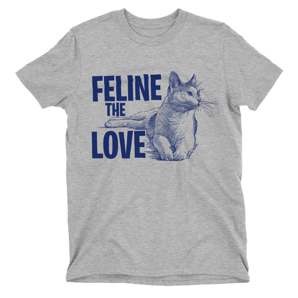 FELINE THE LOVE Мужская Женская Футболка Парная Валентина Кот Котенок