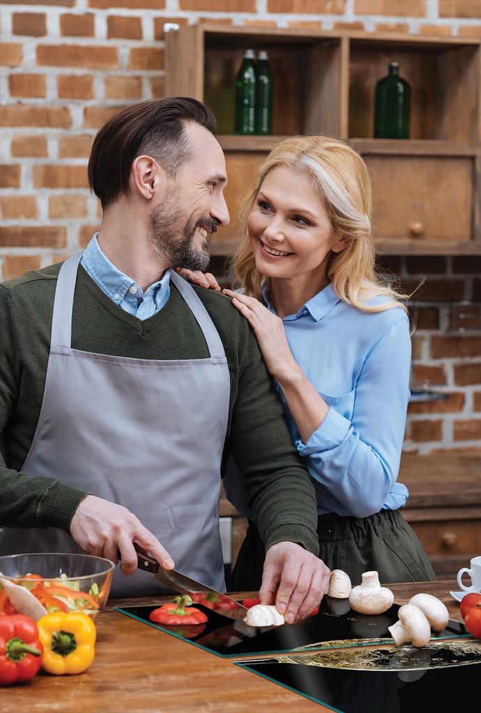 SZKLANA PŁYTA OCHRONNA NA KUCHENKĘ 90x52 WINO