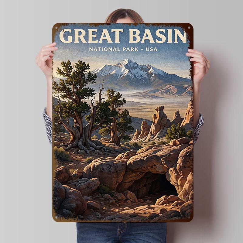 Great Basin National Park Tinplate Poster Custom Wall Art Vintage Metal Signs Retro Tin Plaque for Luxury Home Decor Items Room