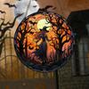 2D Holiday Pendants Halloween Acrylic Stained Glass Window Decorations Garden Decorations Home Porch Decorations
