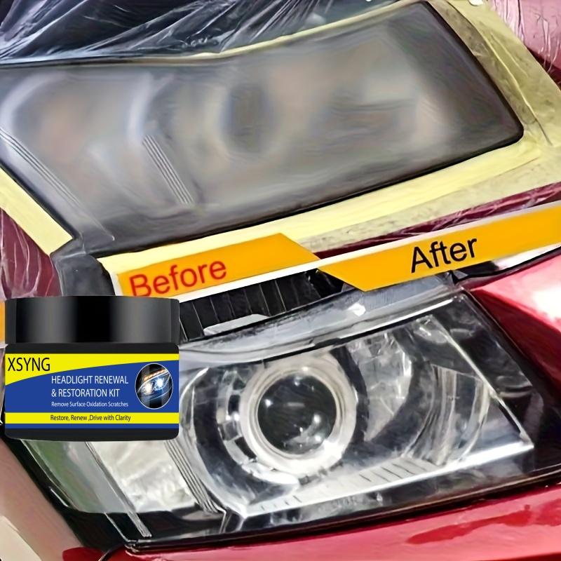 Car Headlight Renovation and Maintenance Cream, Headlight Gloss Paste, Yellowing Atomization Treatment