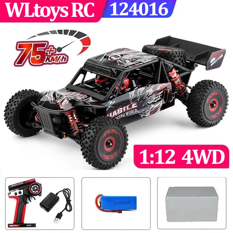 75 КМ/Ч WLtoys 124016 124017 60 КМ/Ч 144001 Электрический 4WD Пульт Дистанционного Управления Высокоскоростной Квадроцикл Дрифт RC Машины для Взрослых Игрушки