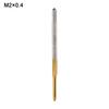 Metric HSS Titanium Coated Thread Tap Drill Bits Straigh Flute Right Hand Screw Thread Machine Tap M2 M2.5 M3 M4 M5 M6 Hand Tool