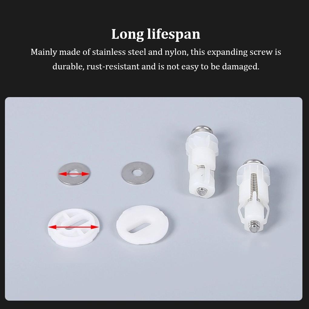 Крышка сиденья унитаза Болты из нержавеющей стали Верхнее крепление Распорные винты Гайка Отверстие для фиксации Мебельная модифицированная фурнитура