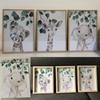 Personalized Kid Room Picture Customize Baby Bedroom Decoration Wall Art Poster Print Eucalyptus Animal Zebra Giraffe Pictures