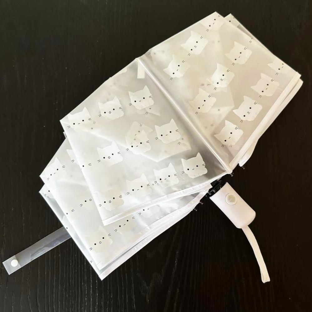 Portable Folding Umbrella Waterproof Transparent Umbrella Cute Automatic Umbrella  Rainy Day