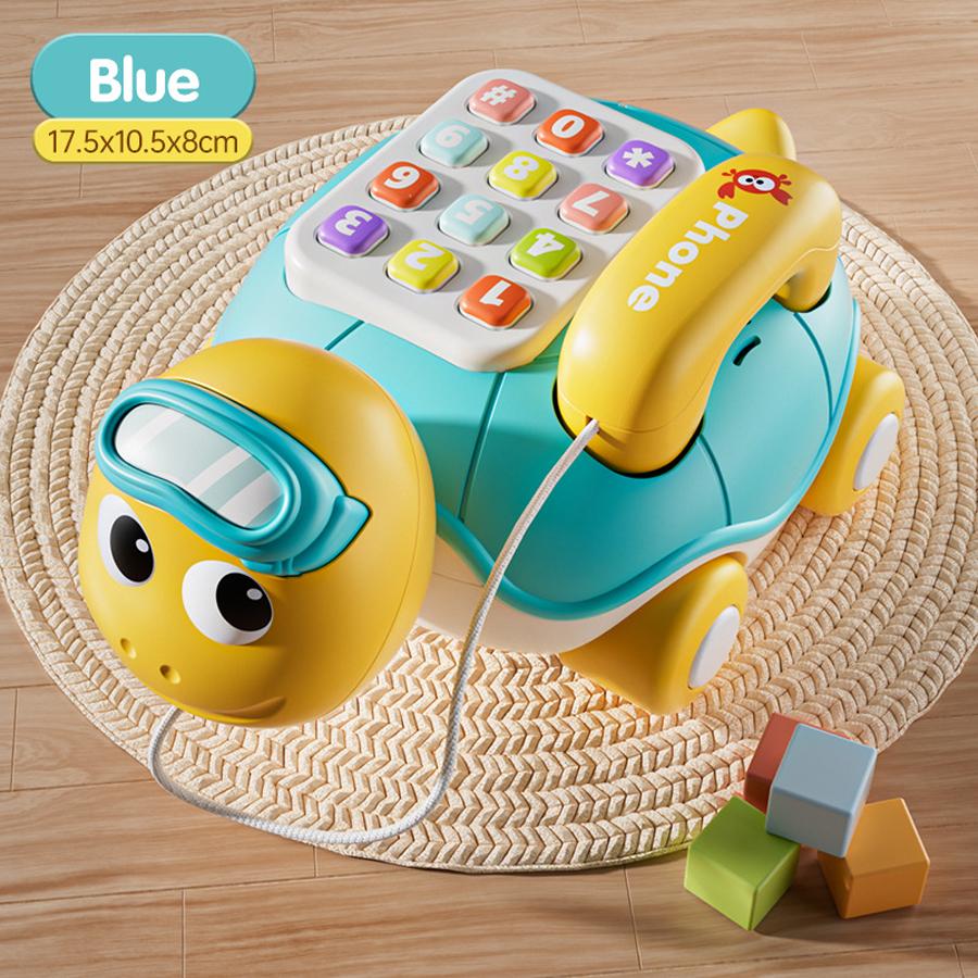 Игрушки Образовательные игрушки Игрушки Монтессори Детская Черепашка Ползающий малыш Музыкальный Обучающий Малыш Для Малыша Телефон Активность Для 6М+