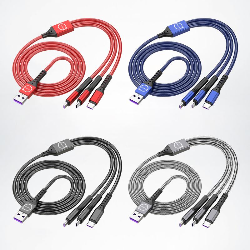 3 In 1 Car Data Cable Type C USB Fast Charging Cables For Volvo XC90 V90 V60 XC60 V40 S80 S60 S90 C40 XC40 V70 XC70 C30 C70 EX90 aoz123