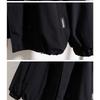 Women Green Workwear Hooded Regular Shoulder Short Windbreaker Jacket