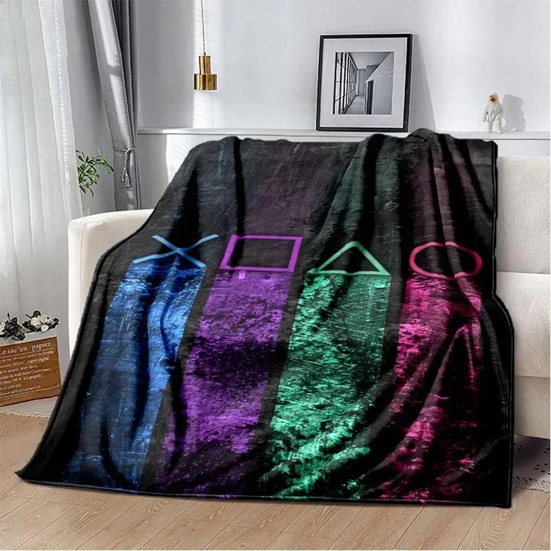 3D Мультяшный Геймпад Детская Игра Региональное Одеяло, Модное Мягкое Уютное Одеяло для Гостиной Спальни Дивана-Кровати для Путешествий Подарок на День Рождения