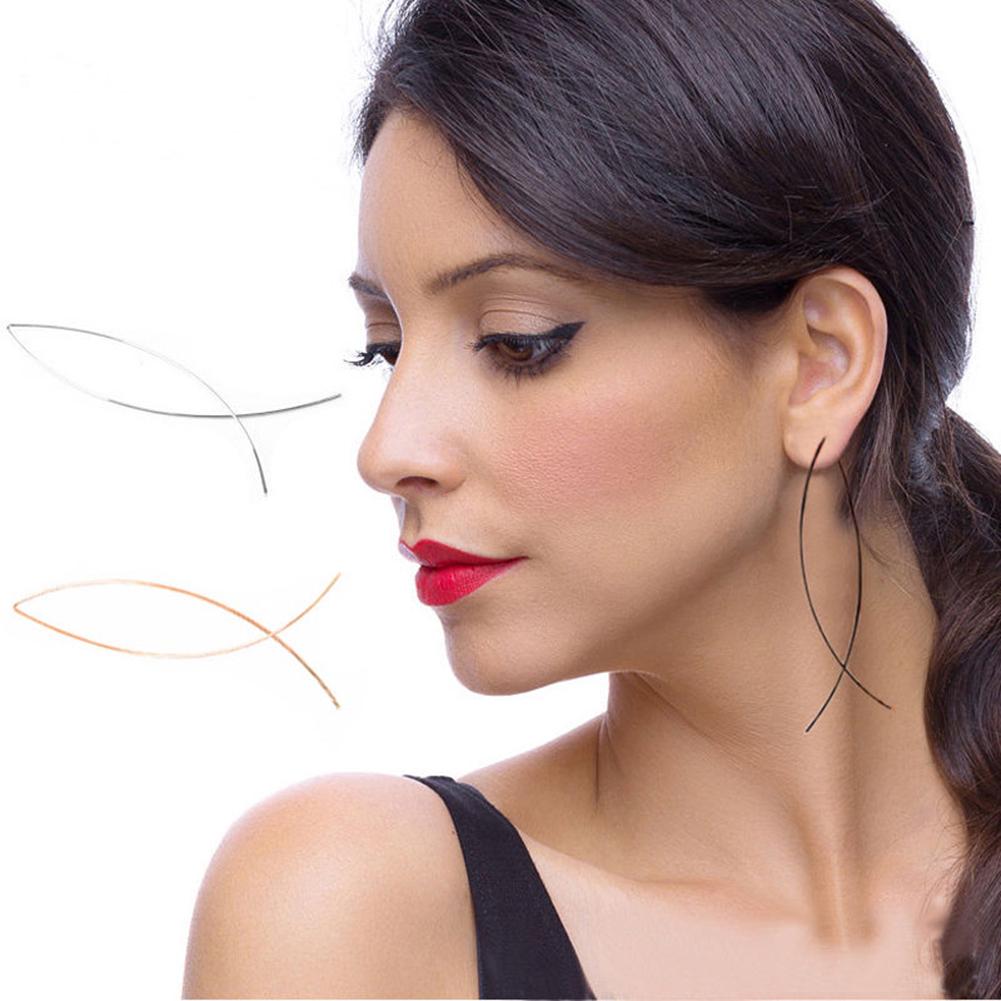 Серьги Bluelans Длинные серьги элегантной формы в форме рыбы ручной работы с подвесками женские украшения